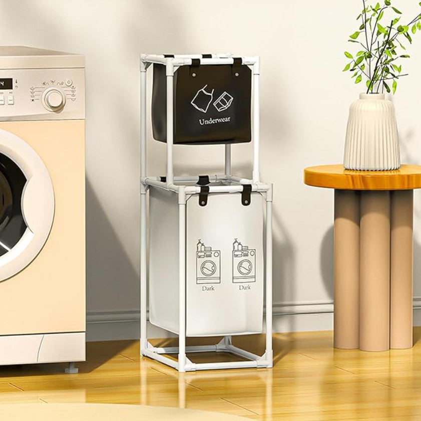 CESTA ORGANIZADORA DE ROPA 2 EN 1